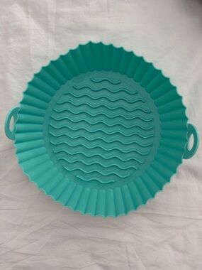 Silicone Nonstick Airfryer liner - Teal 8inch